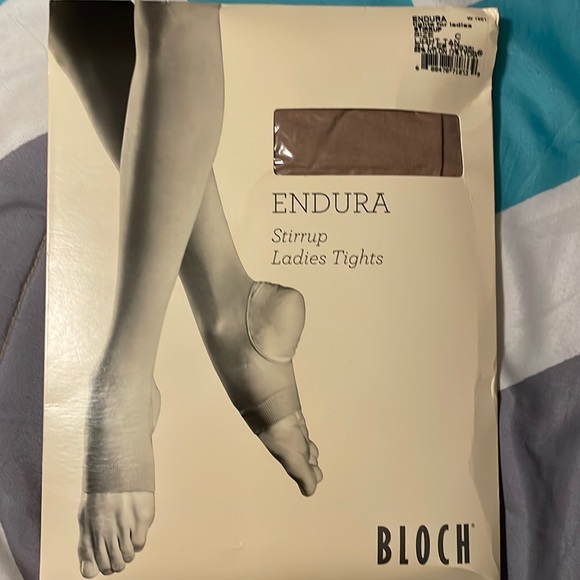 Bloch dance stirrup tights tan size c.. size chart in pictures - Picture 1 of 2